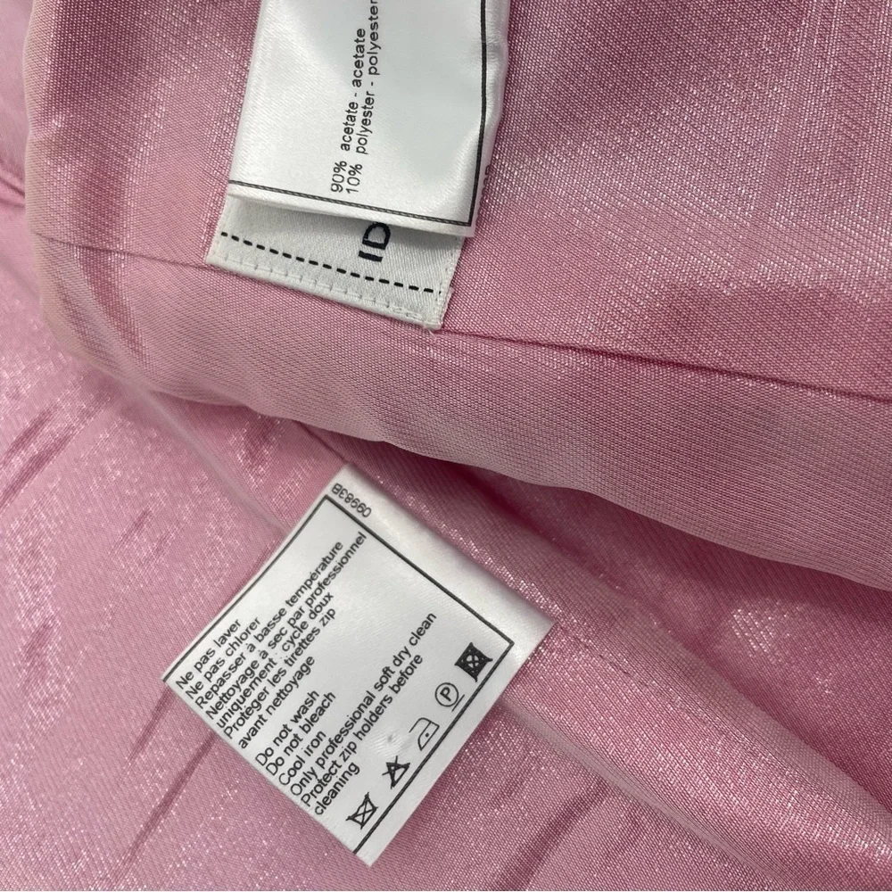 Vintage Chanel Bustier Corset Top Pink Quilted Strapless Spring 2001 Runway 38